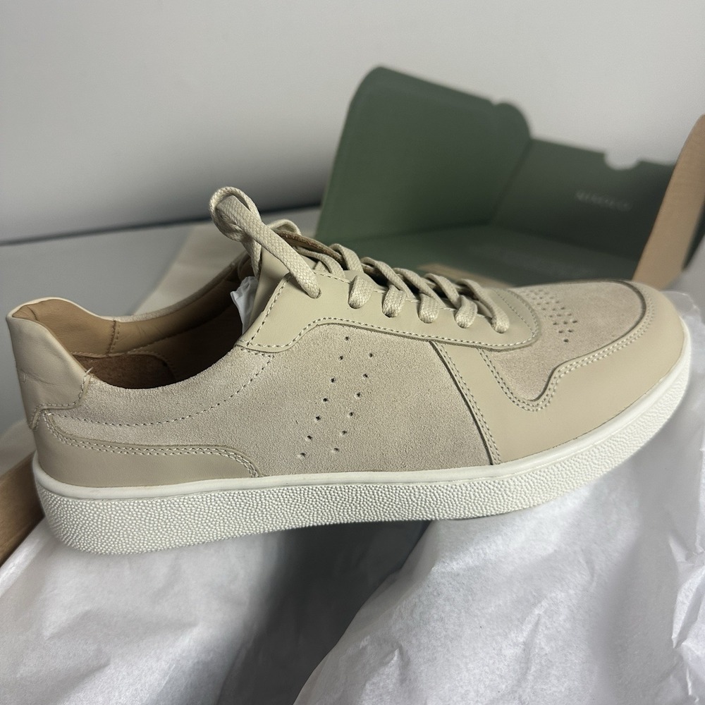 NISOLO Bria Go-To Court Sneaker Women's Size 7 Bone Leather Casual Preppy